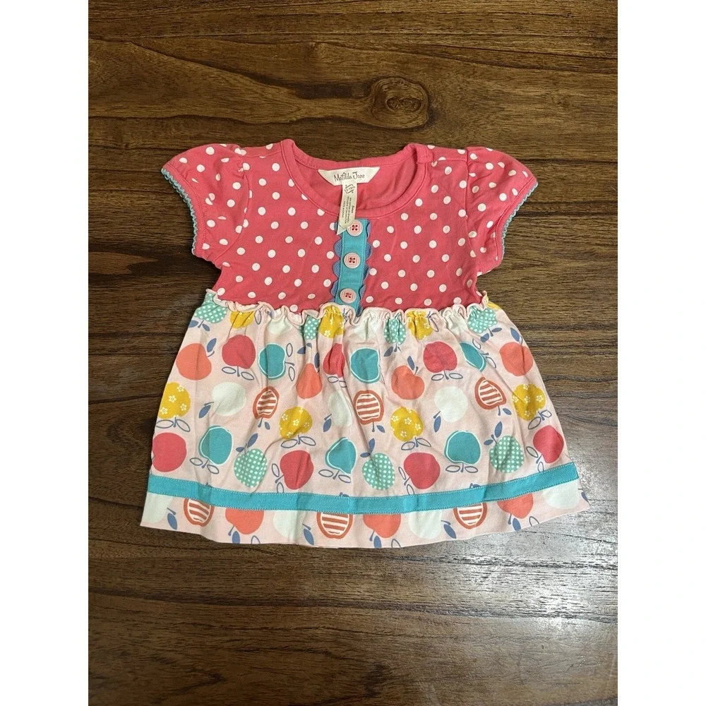 Matilda JaneSize 12-18 mo Sweet To The Core Tunic And Gray Polka Dot Leggings‎